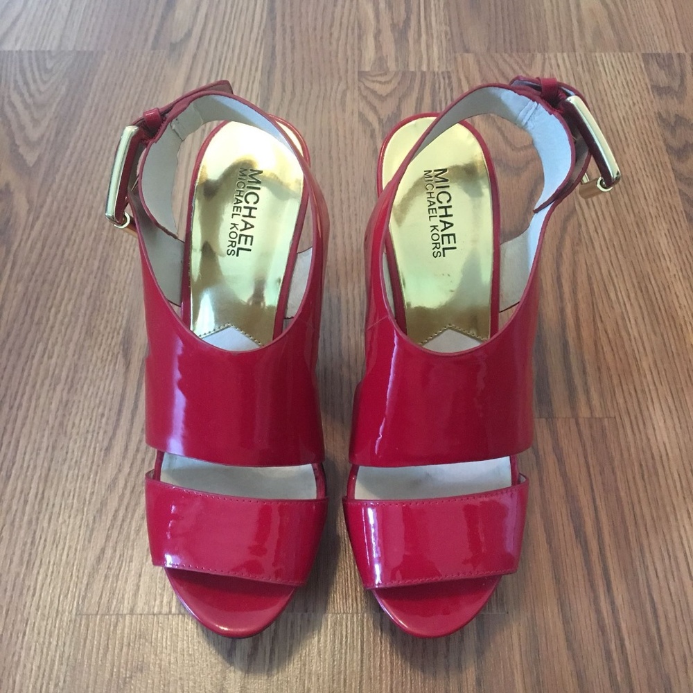 Michael Kors Red Shoes Woman - Picture 4 of 8